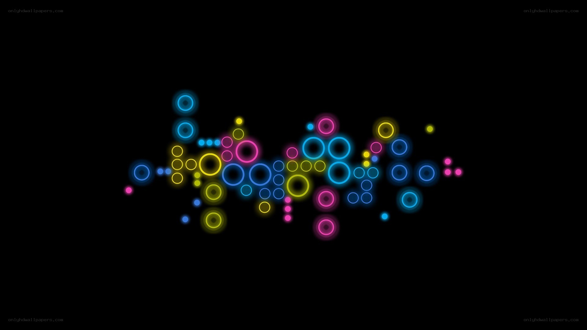 neon circle pattern
