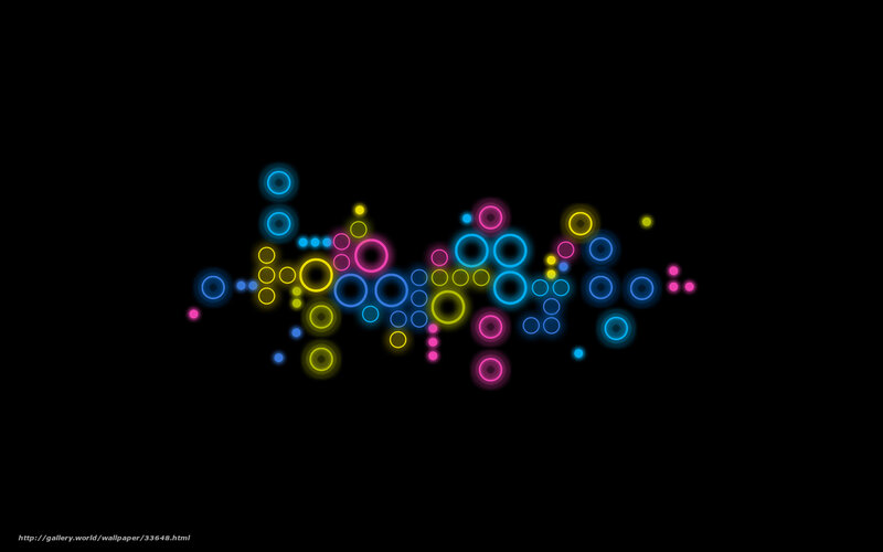 neon circle pattern