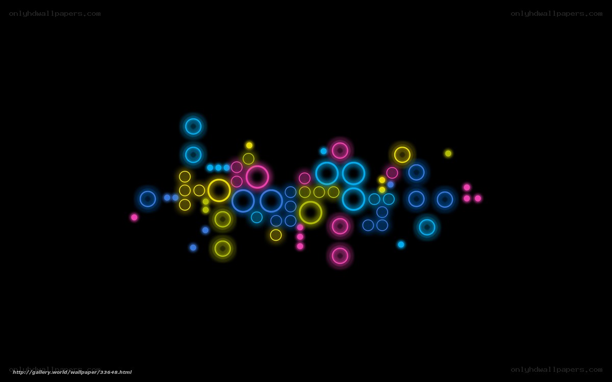 neon circle pattern