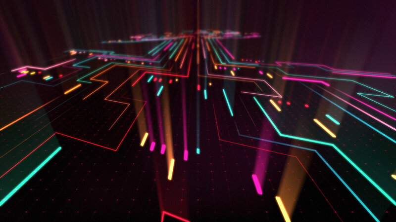 Neon Circuit Board