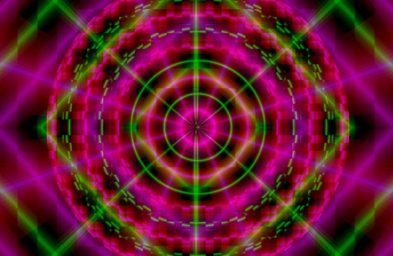Neon Circular Pattern