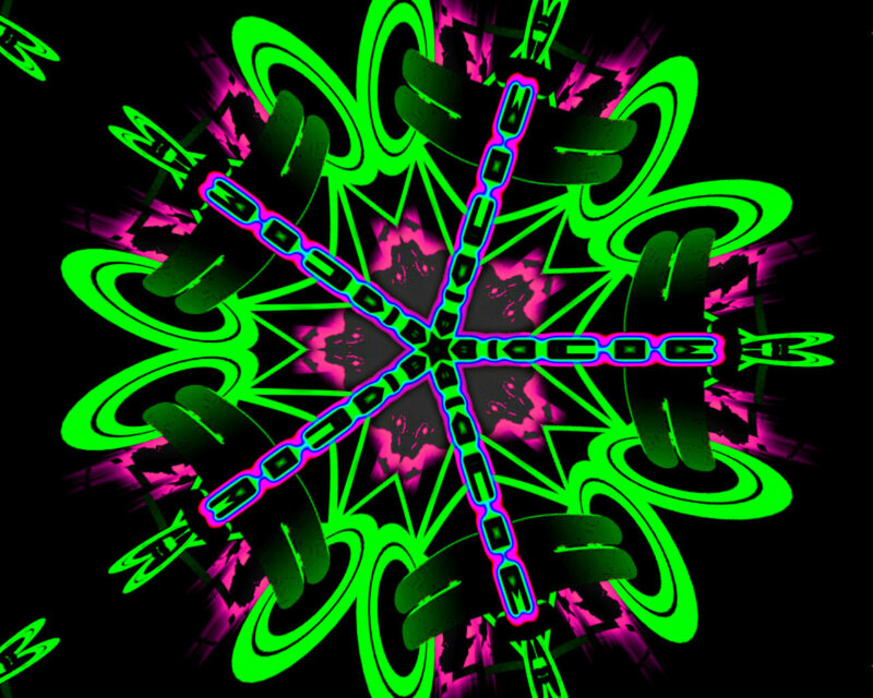 Neon Clock Design