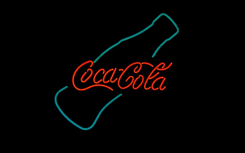 Neon Coca-cola Sign — Red