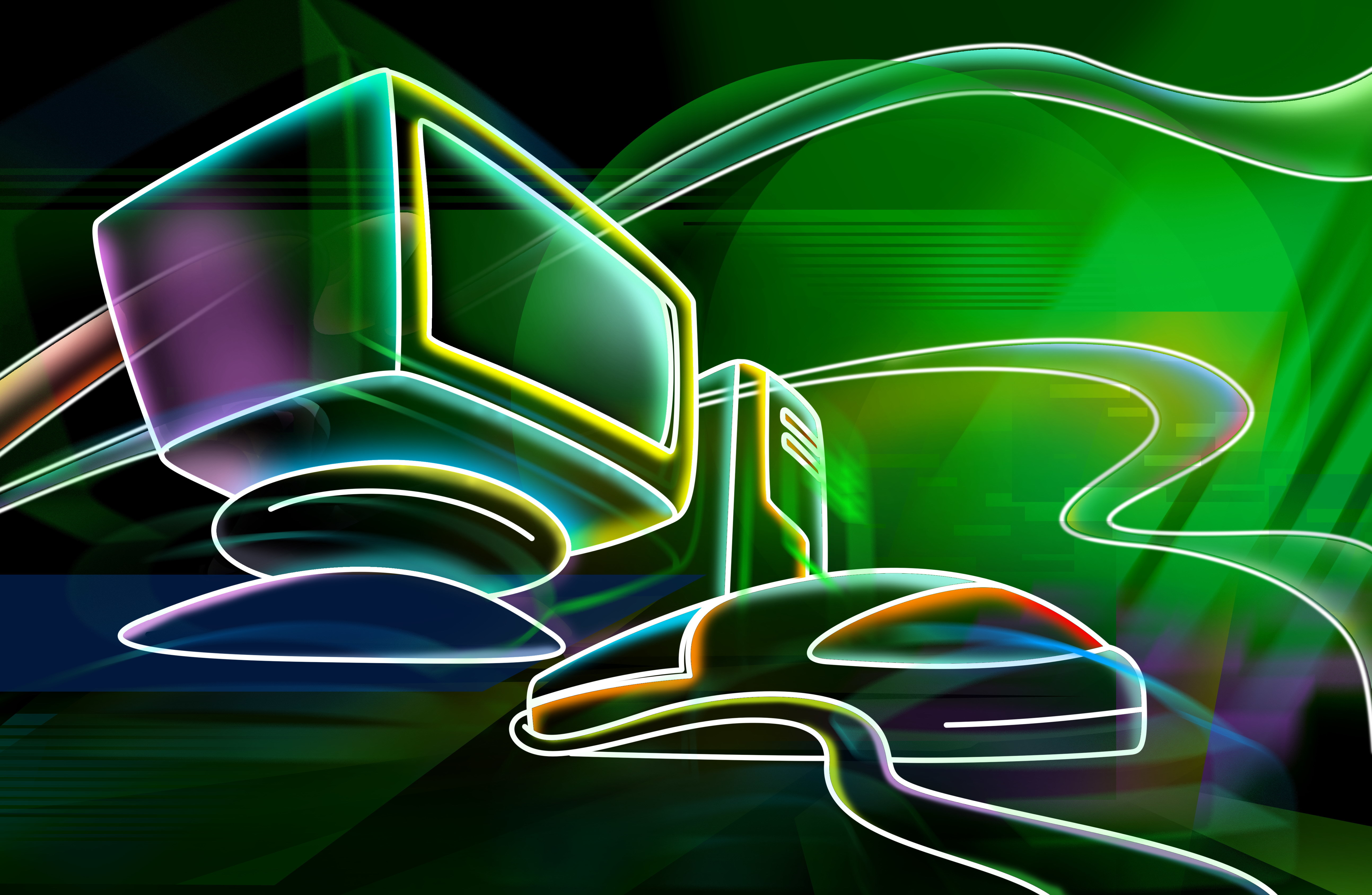 Neon computer setup