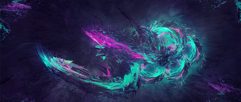 Neon Energy Swirl