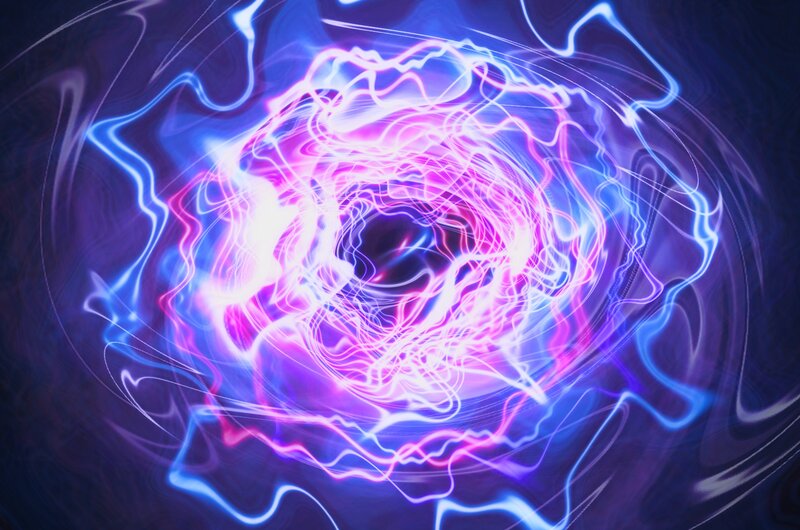 Neon Energy Vortex — Purple