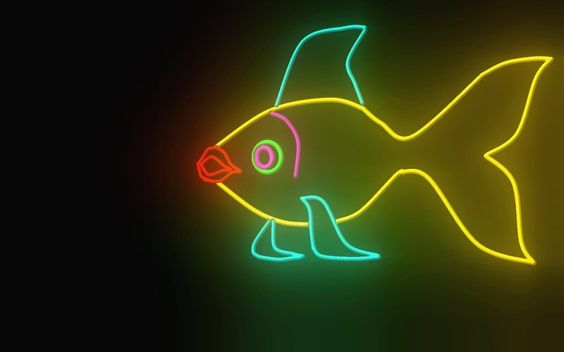 Neon Fish Sign