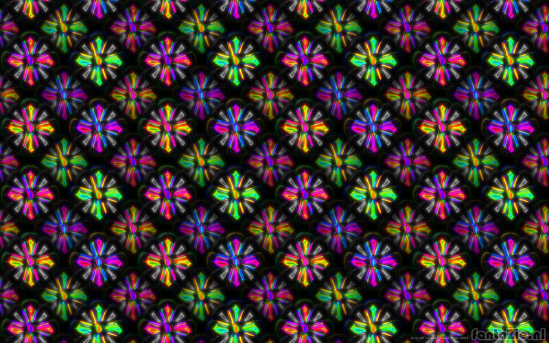 Neon Flower Pattern