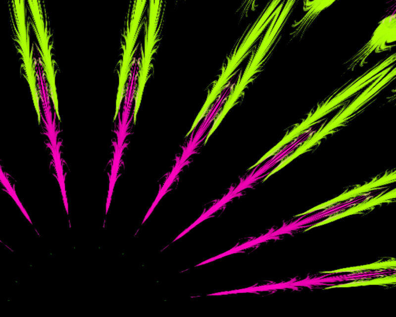 Neon Fractal Patterns — Pink