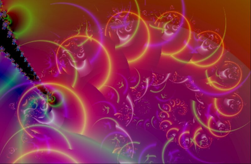 Neon Fractal Patterns