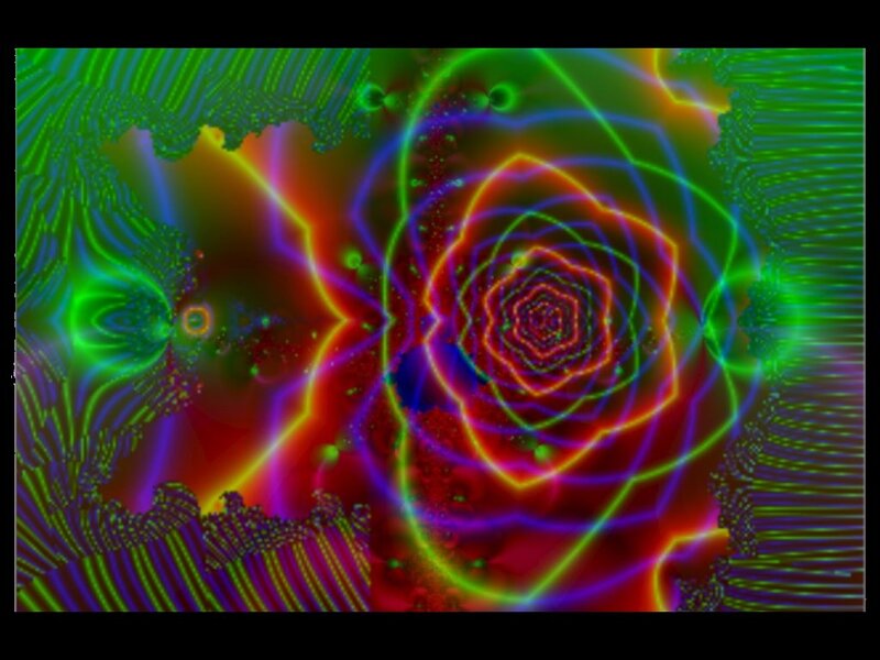 Neon Fractal Spiral