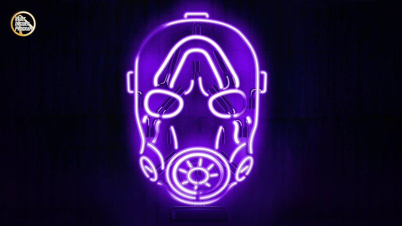 Neon Gas Mask Sign