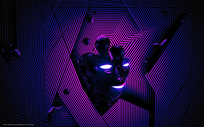 neon geometric art