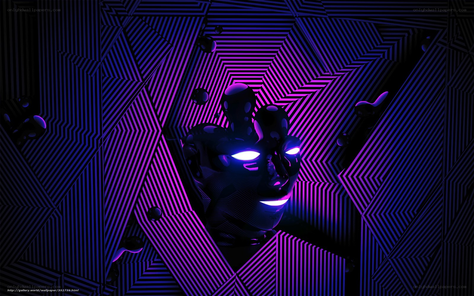 neon geometric art