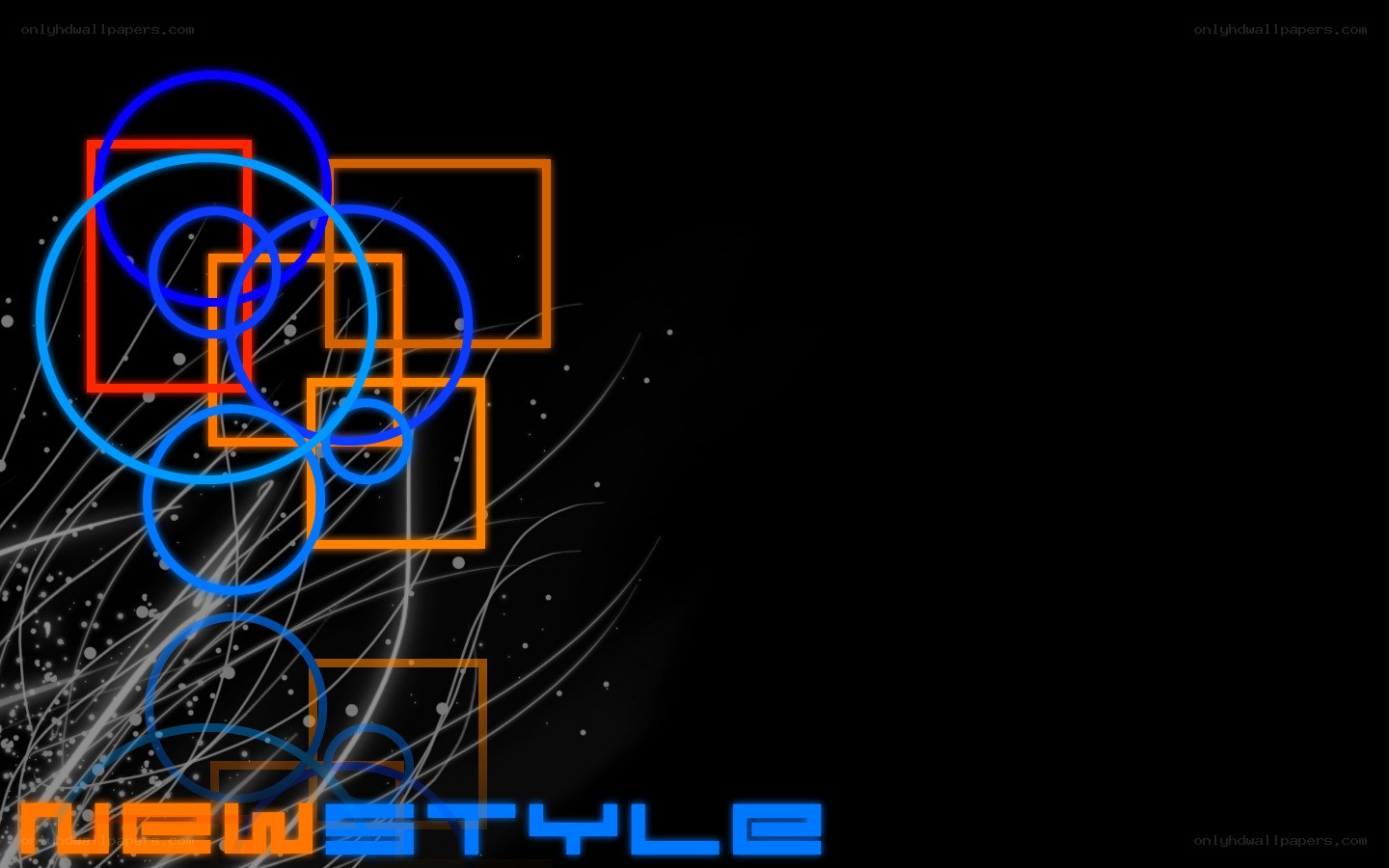 neon geometric design