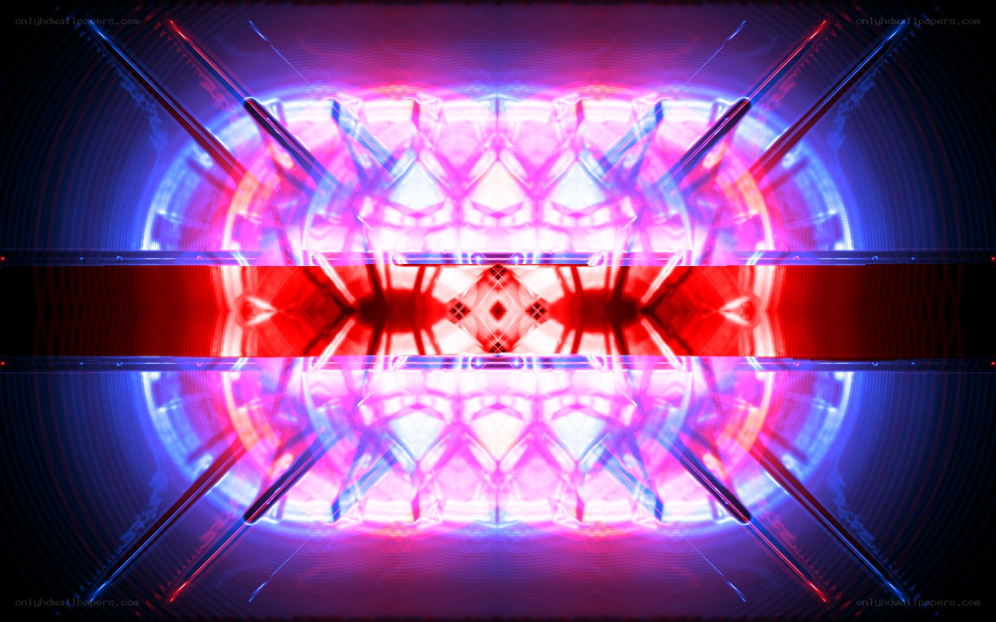 neon geometric light pattern