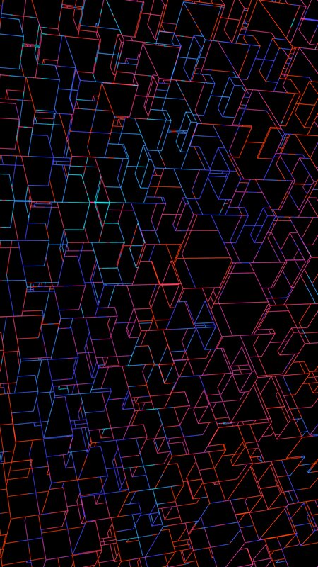 Neon Geometric Lines