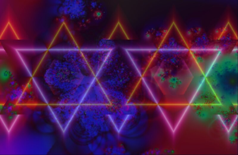 Neon Geometric Patterns