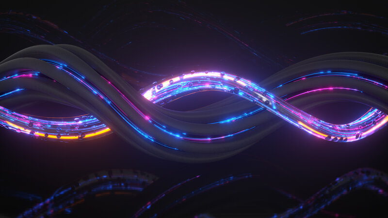 Neon Glowing Cables