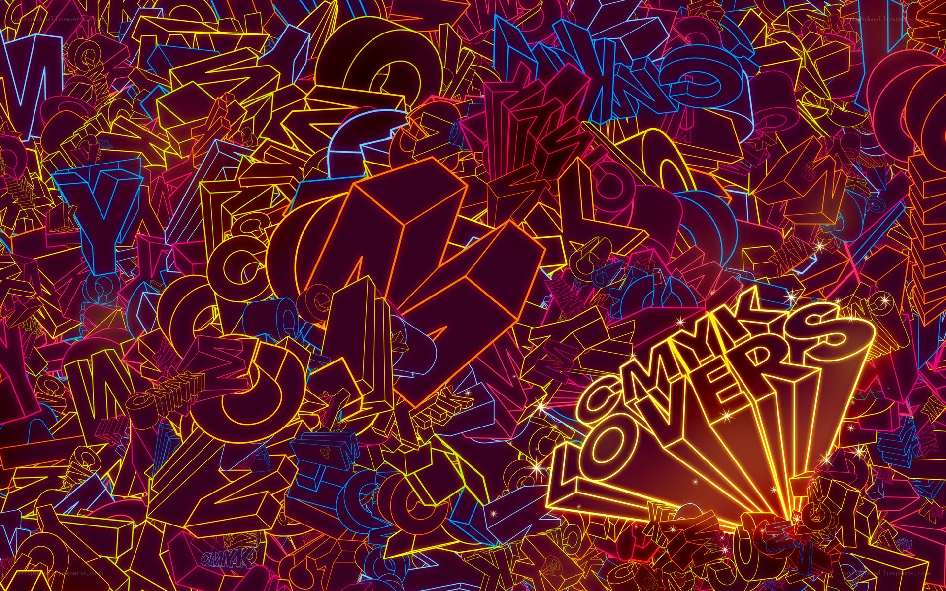 neon graffiti text art