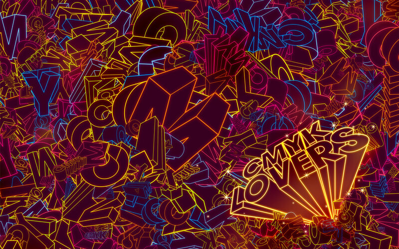 neon graffiti text art