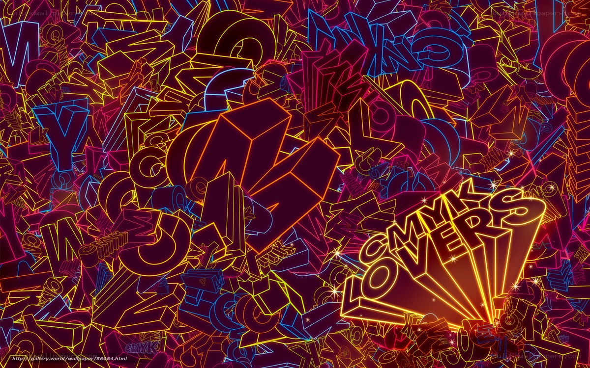 Neon graffiti text art