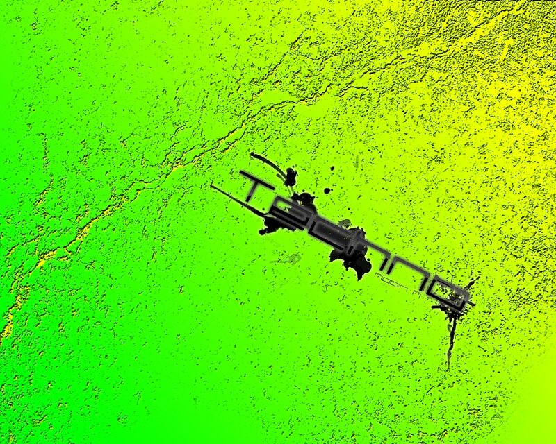 neon green abstract design