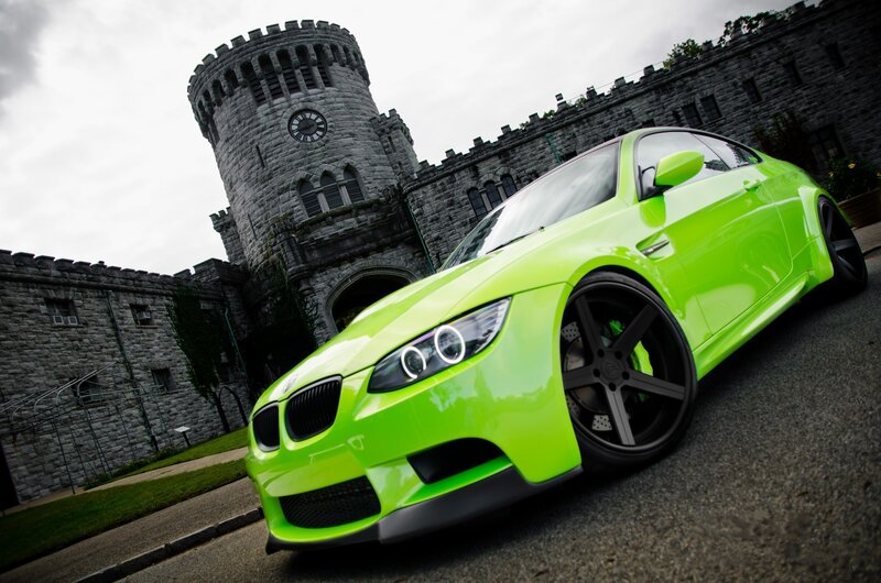 Neon Green Car — Lime Green
