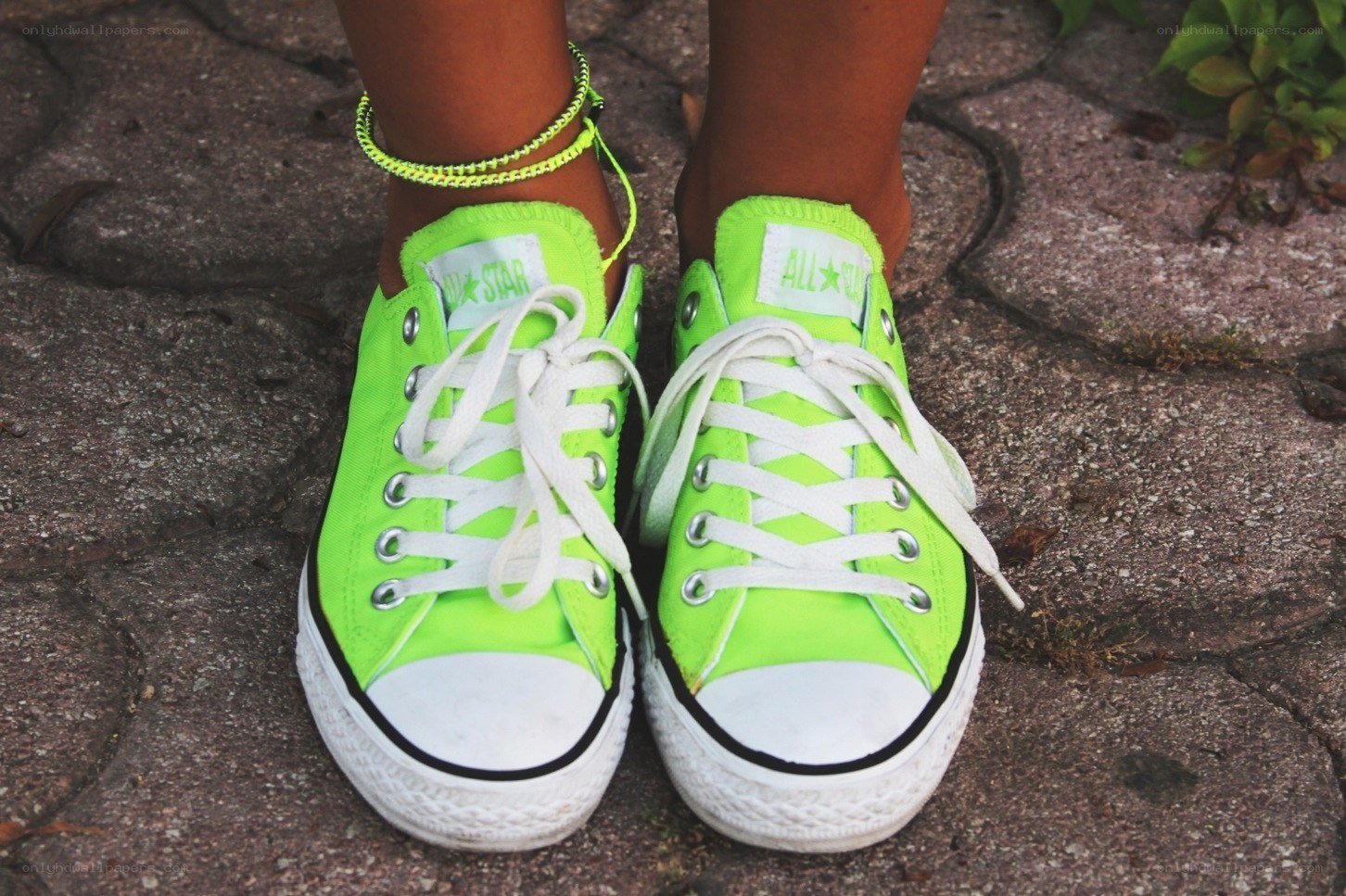 neon green converse sneakers