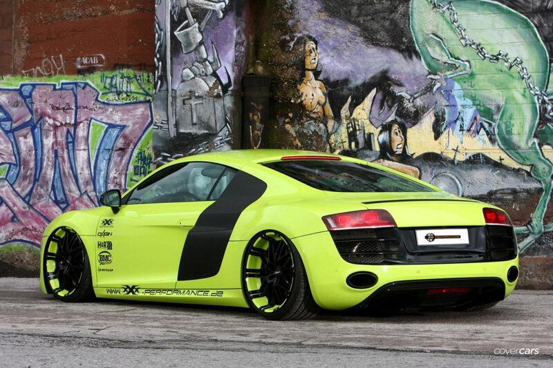 Neon Green Sports Car — Lime Green