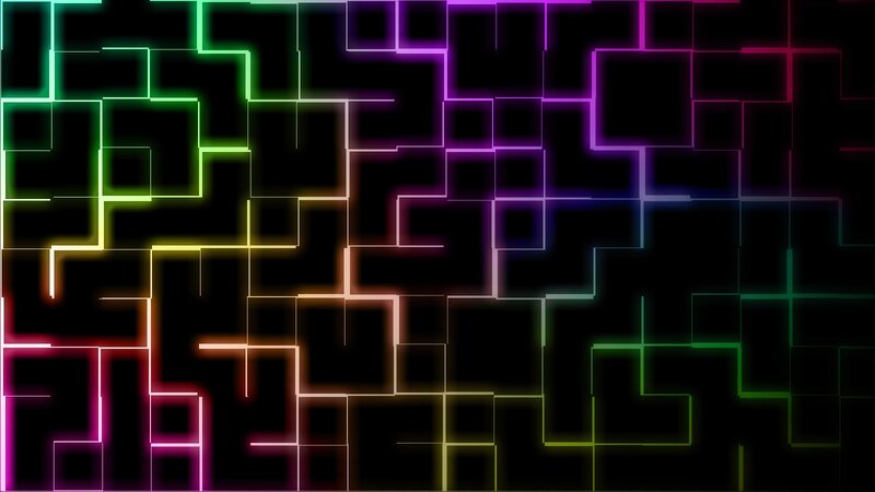 neon grid pattern animation