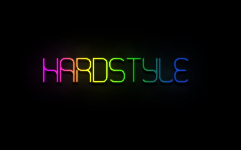 neon hardstyle text
