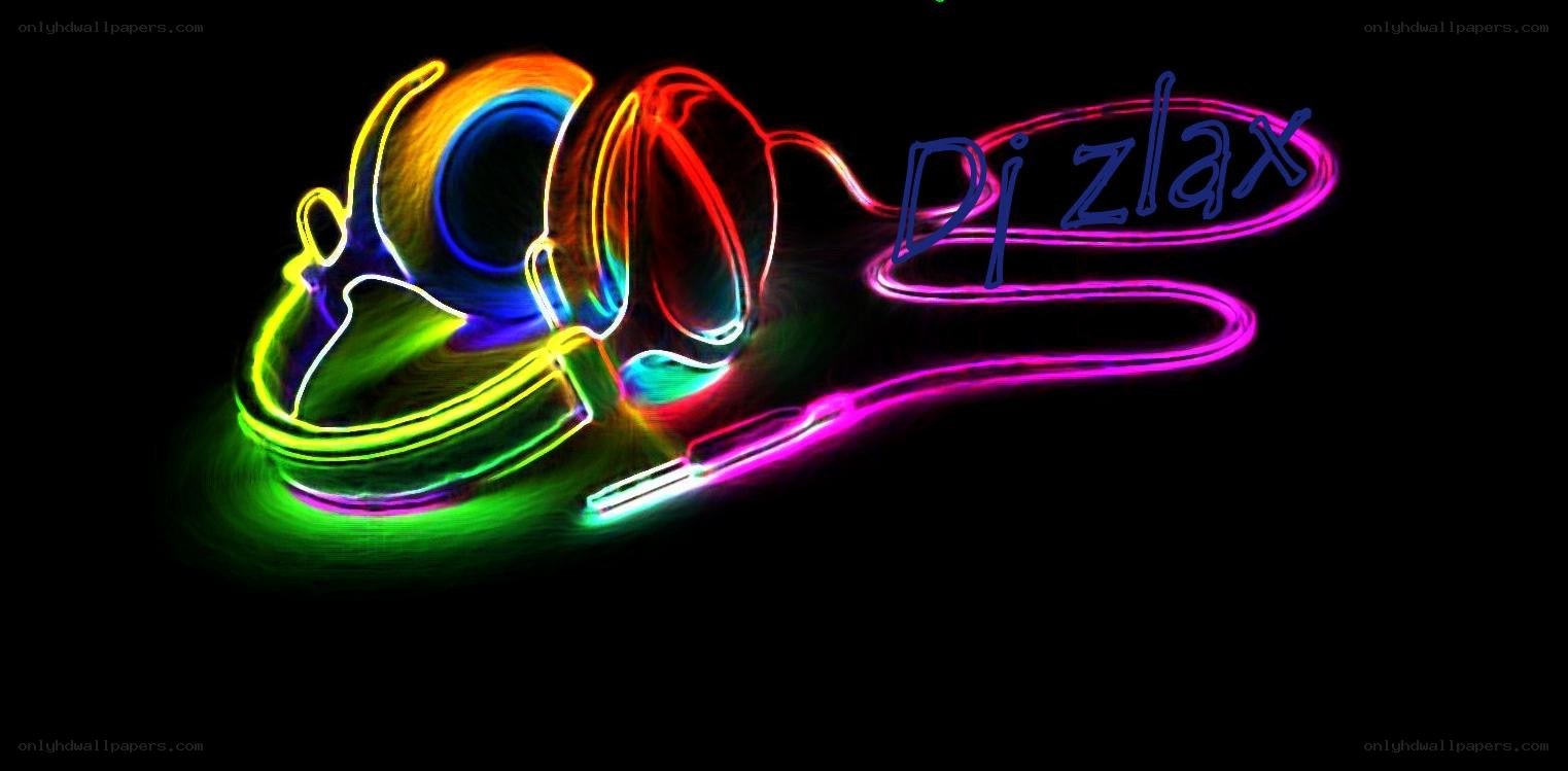 neon headphones logo