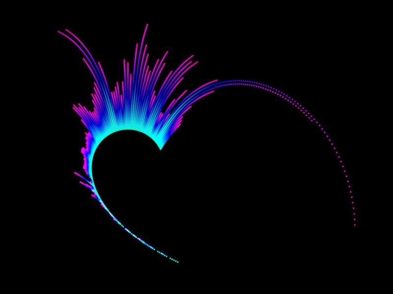 Neon Heart Shape