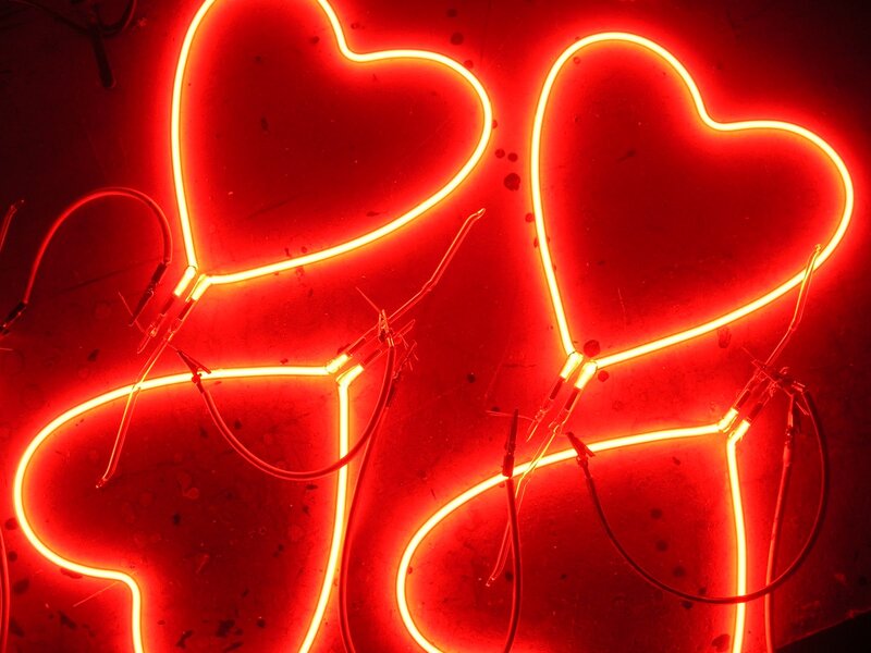 Neon Heart Signs