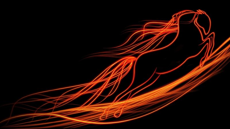 Neon Horse Outline