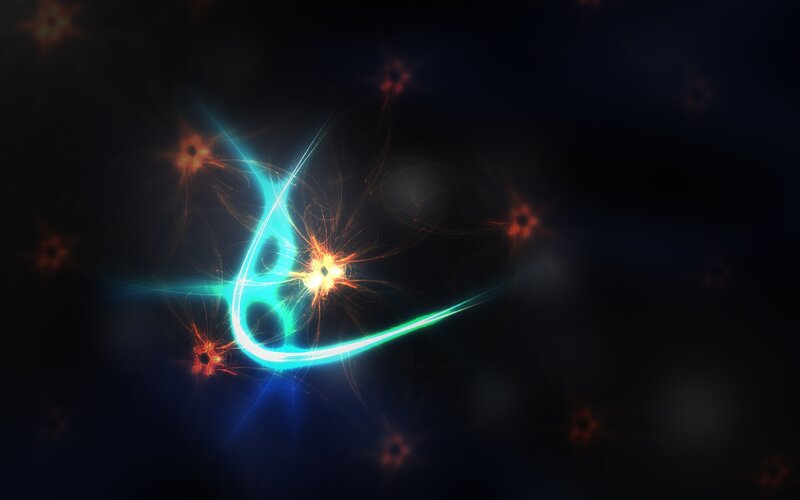 Neon light abstract design