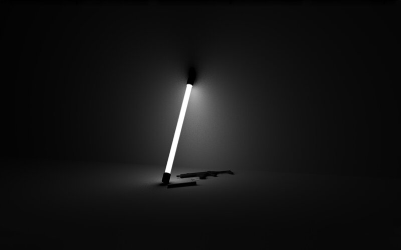 Neon Light and Gun