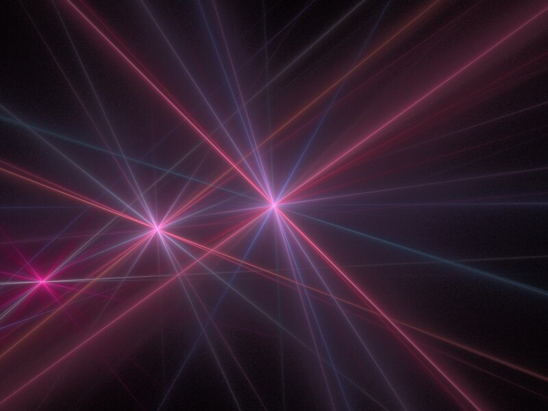 Neon Light Beams