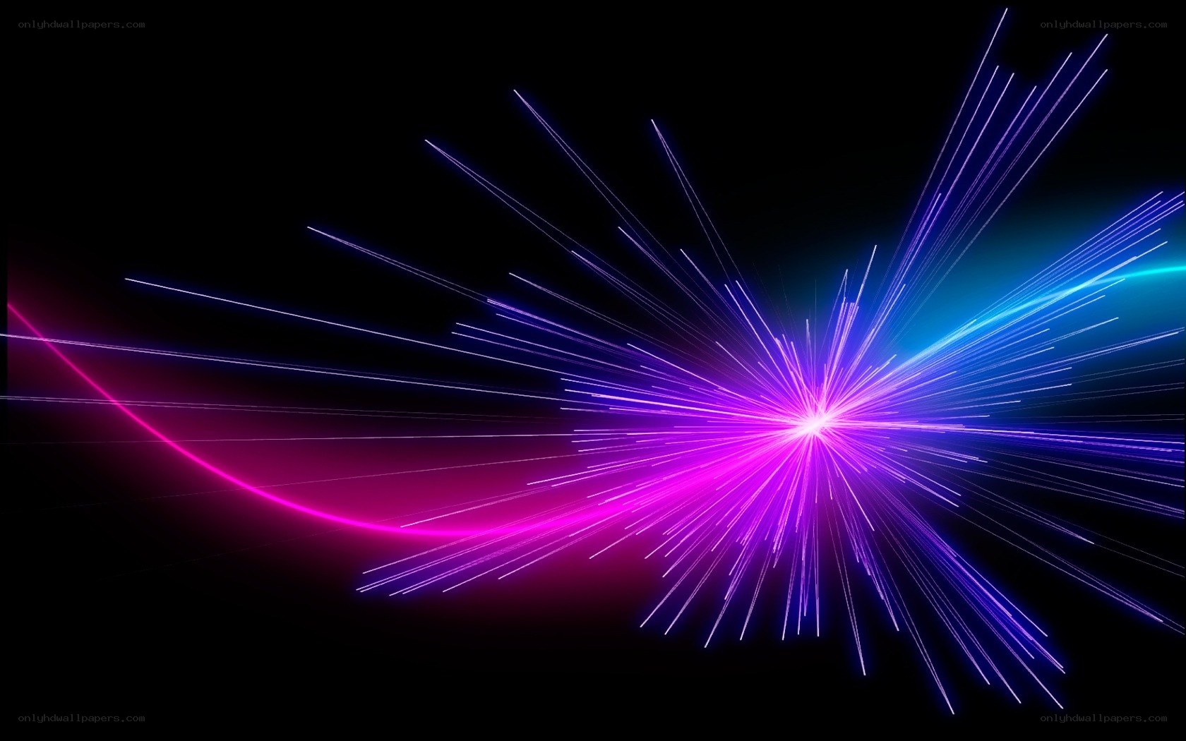 neon light burst explosion