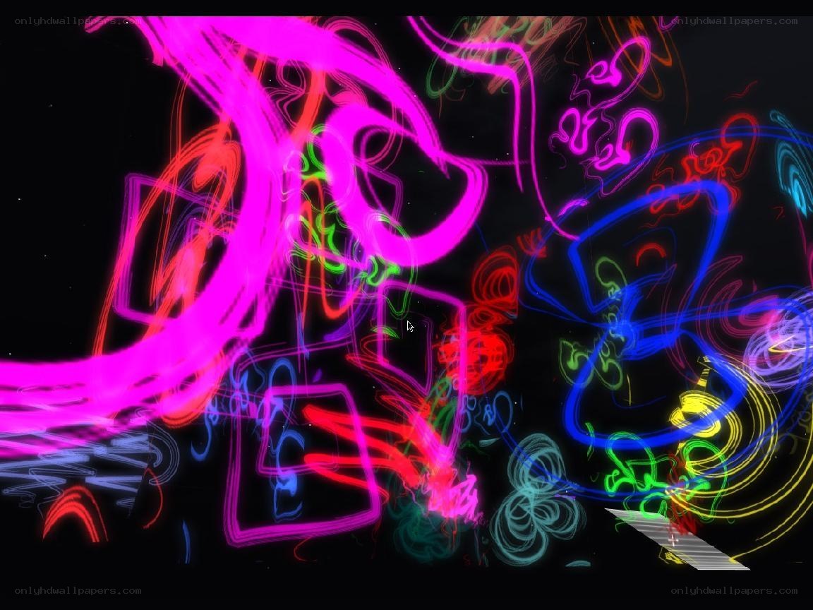 neon light graffiti art