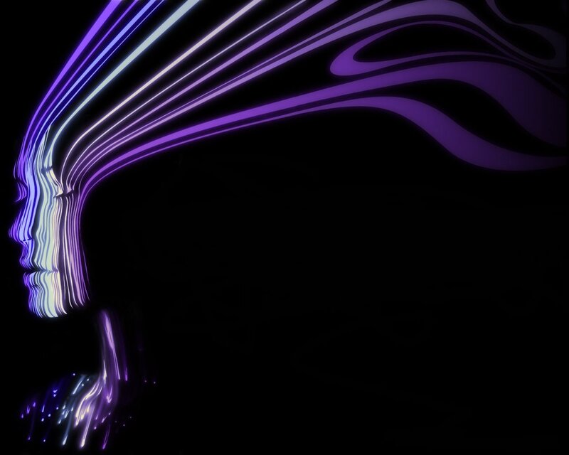 Neon Light Portrait