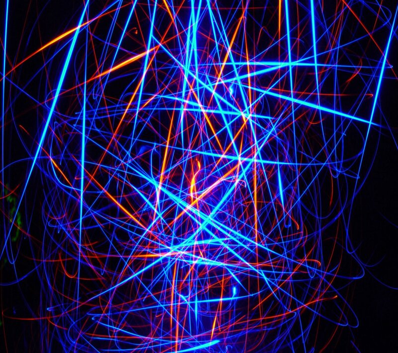 Neon Light Scribbles