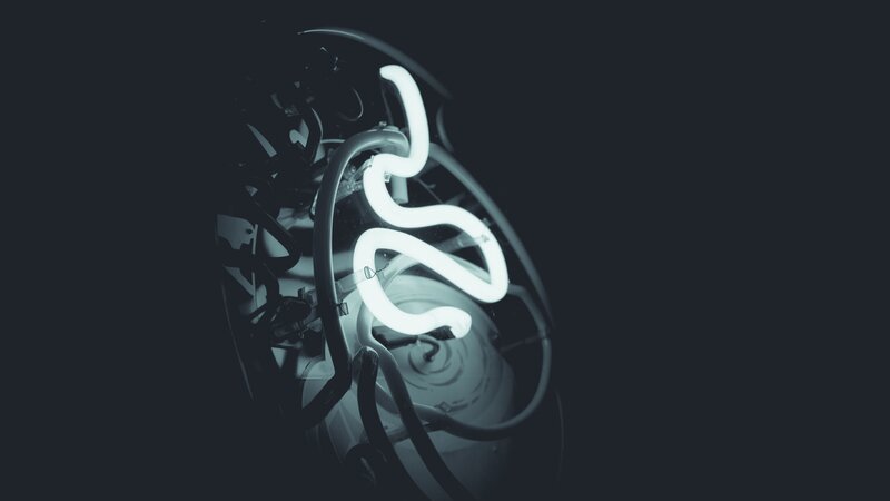 neon light sculpture