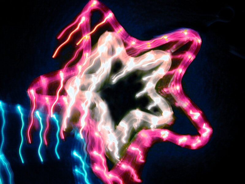 Neon Light Star Shape