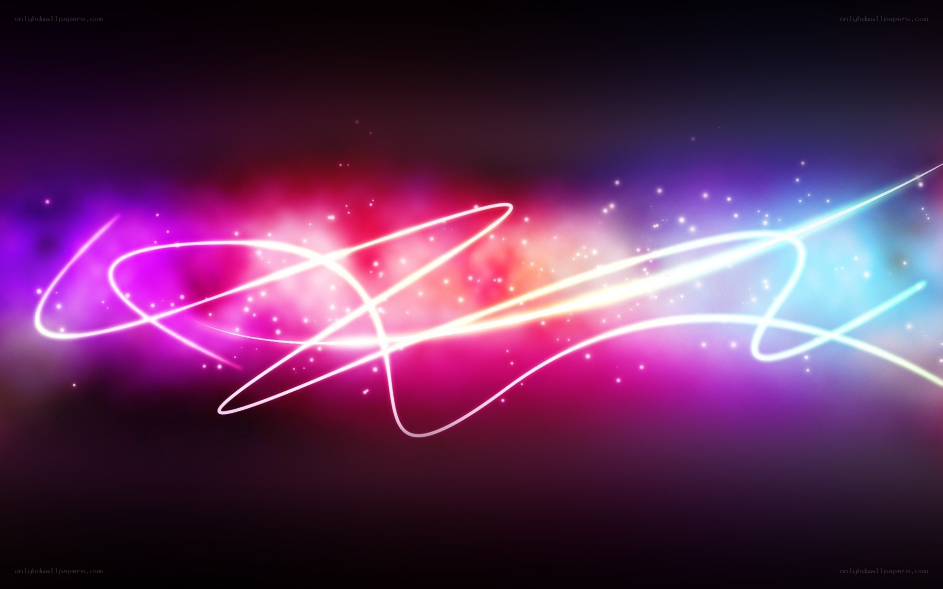 neon light streaks abstract