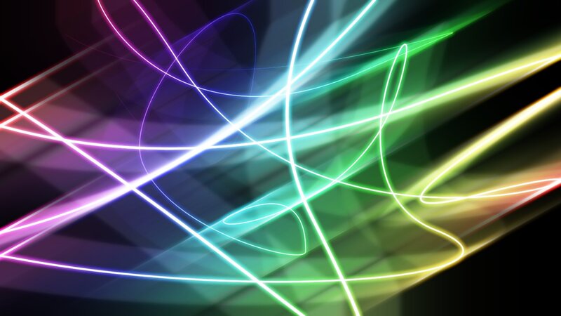 Neon Light Streaks — Green