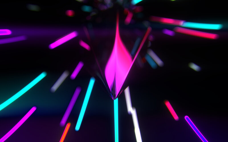 Neon Light Streaks — Pink, Dynamic