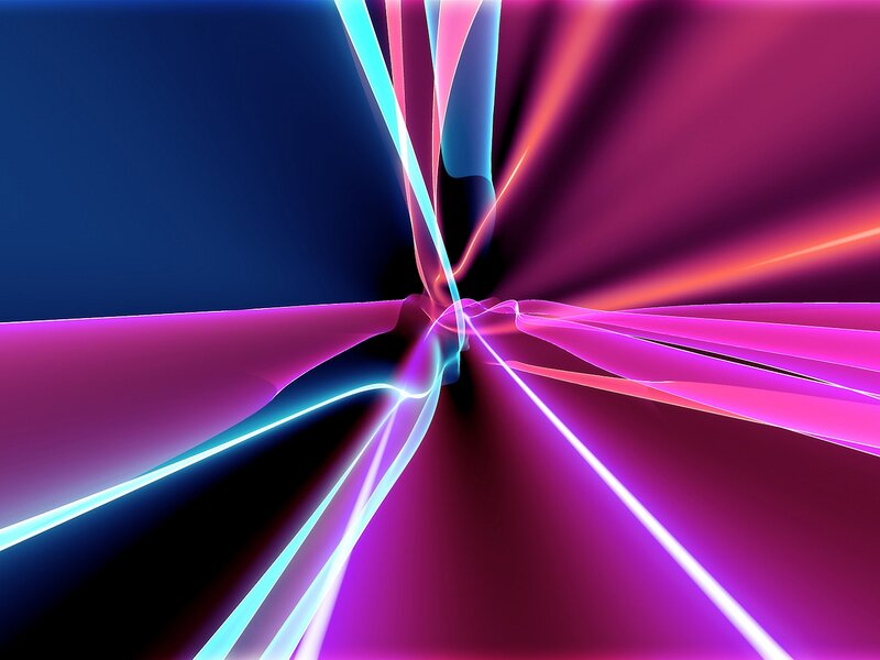 Neon Light Streaks — Purple, Dynamic