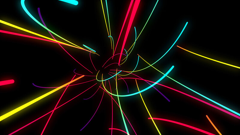 Neon Light Streaks — Red, Energetic